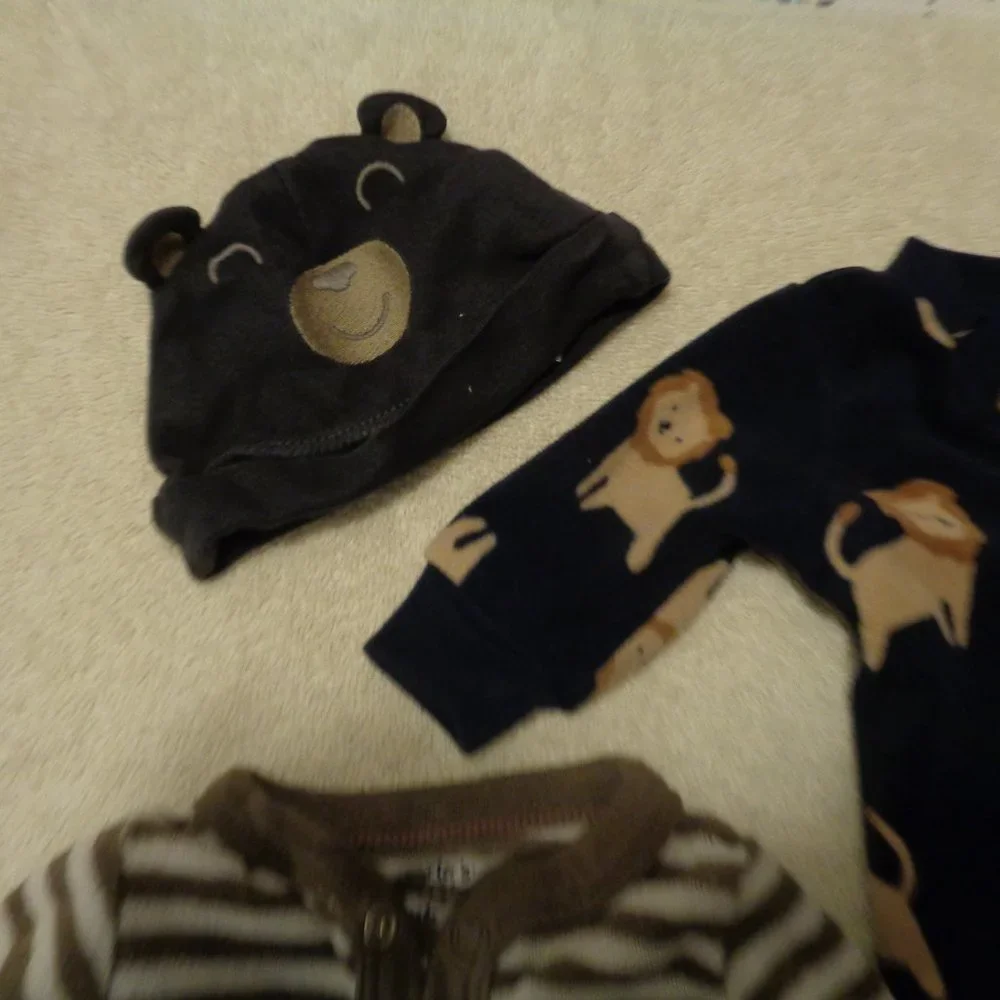 ANIMALS INFANTS 4 PIECES BABY WEAR BUNDLE